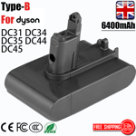 For Dyson Type B 6.4Ah Battery DC35 DC34 DC31 DC45 DC44 Animal 917083-01 Li-Ion