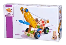 Smoby Eichhorn - Grue Mobile 4 en 1 - Jeu de Construction Bois - 65 Pièces - Dès 3 Ans - Bois de Hêtre Labellisé FSC - 100039022