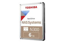 Toshiba N300 NAS - 6 TB - HDD - 7200 rpm - SATA 6Gb/s