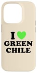 Coque pour iPhone 14 Pro I Love Green Chili Nourriture épicée au piment chaud rôti au Nouveau-Mexique