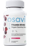 Osavi - Vitamin D3 + K2 Vegan Gummy Drops, Raspberry - 60 gummies