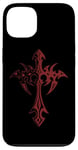 iPhone 13 Mall Goth Punk Grunge Aesthetic Gothic Cross Case