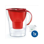 Carafe Filtrante Marella Rouge Brita Inclus 1 Cartouche Filtrante maxtra pro aio - Nouveau maxtra