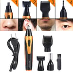 Mustache And Beard Trimmer Set Hair Cut Clipper Kit Ear Nose Groomer Shaver