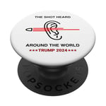 Shot Heard Around The World Fight For Donald Trump 2024 Vote PopSockets Adhesive PopGrip