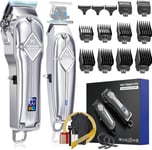 Limural Cordless Hair Clippers T Blade Trimmer Kit for Men Electric Head Beard