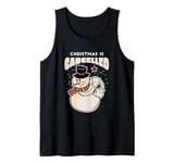 Christmas Falls Out - Funny Chritmas Snowman Design Tank Top