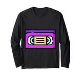 Retro VHS Video Cassette Tape TV Vintage Long Sleeve T-Shirt