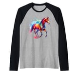 Hanoverian Horse Raglan Baseball Tee