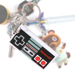 RETRO NINTENDO GAMES CONSOLE CONTROLLER KEYRING 80's NES Official Merchandise UK