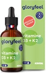 Vitamine D3 K2 En Gouttes 50Ml, Vitamine D3 + Vitamine K2 MK7 99,7+% All-Trans (