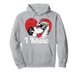 Star Wars Han Leia Heartfelt I KNOW Kiss C1 Sweat à Capuche