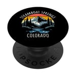 Steamboat Springs Colorado USA Retro Mountain Design PopSockets Swappable PopGrip