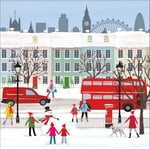 Pack of 8 City Shopping Samaritans Charity Christmas Cards Xmas Cards