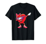 Heart Funny Dabbing Gifts tee happy Valentine's Day T-Shirt