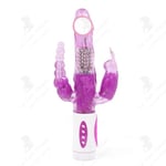 LCC® Triple Pleasure Rabbit Vibrator för vuxna kvinnor, erotiska och intima sexleksaker, klitorisstimulator, [62EFA9