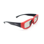 4 x Red and Black Kids 3D Childrens Glasses for Passive TVs Cinema Projectors