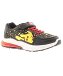 Pokemon Boys Trainers Zaina Pika Emboss Touch Fastening black - Size UK 2