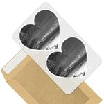 2 x Heart Stickers 7.5 cm - BW - Madagascar Beach Ocean Tropical  #35355