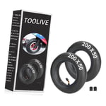 Toolive - 1PZ F3I-205 Chambre à air 200x50mm 8 pouces pour scooter électrique trottinette remplacement pour Razor E100 E150 E200 Dune Buggy Schwinn