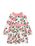 Mini Rodini Roses Aop Ls Dress Rosa