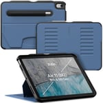 ZUGU CASE pour iPad Air M2 6ème / 5ème / 4ème Génération (2024/2022 / 2020) 11/10.9 Pouces Case Ultra-Fin, Charge sans Fil de Pencil, Support Magnétique avec 8 Angles Réglable [ Bleu Ardoise ]