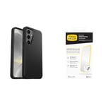 OtterBox Symmetry Samsung Galaxy S24 - black with Premium Glass Screen Protector