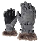 Ziener Lim Girls Glove Gants Ski Junior, Femme, LIM Girls Glove Junior, Gris, Taille 5,5