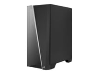 Aerocool Mirage-G-Bk-V1 - Mid Tower - Atx - Genomskinlig Sidopanel (Härdat Glas) - Ingen Strömförsörjning (Atx) - Svart - Usb/Ljud