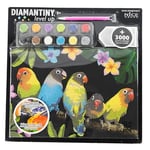 DIAMANTINY Level Up - Wild - Kit de broderie diamant pour création de la mosaïque d'oiseaux