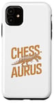 Coque pour iPhone 11 Chessaurus Jeu d'échecs amusant Dinosaure T-Rex Joueur d'échecs