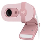 Logitech Brio 100 Full HD 1080p Mic Shutter ROSE Webcam