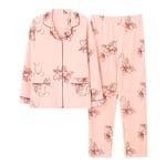 DFDLNL Pure Cotton Flower Pajamas Set For Women Autumn Long Sleeve Cardigan Sleepwear Suit Leisure Female Homewear M