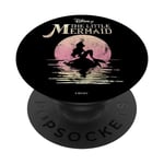 PopSockets Disney The Little Mermaid Ariel Rock Moon Silhouette PopSockets PopGrip - Support et Grip pour Smartphone/Tablette avec un Top Interchangeable