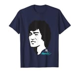 Bruce Lee The Dragon Big Face Black & White Sketch T-Shirt