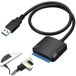 SATA 2.5" / 3.5" till USB HDD SDD Hard drive adapter konverter - Ansluta Harddisk för Laptop/PC via kabel