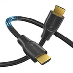 sonero PHC010 Premium certifié Câble HDMI High Speed avec Ethernet avec connecteurs design, 4 K UltraHD, 3D Full HD, 18 Gbps, HDR, 3,00m