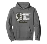 Covington Repsect the Locals Hiking Bigfoot Sasquatch Pullover Hoodie