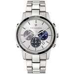 Montre Homme TRUSSARDI T-STYLE R2473617002 Chrono Acier Inoxydable Bleu