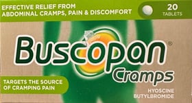 Buscopan IBS Relief Abdominal Cramps Pain & Discomfort Relief - 20 tablets