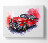 American Classic 7 Canvas Print Wall Art - Small 14 x 20 Inches