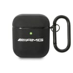 AMG AirPods Skal Läder Big Logo - Svart