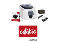 Evolis Edikio Access Prislappslösning, Enkelsidig, 12 Punkter/Mm (300Dpi), Usb-Kortskrivare, Enkelsidig, Termisk Överföring, Upplösning: 12 Punkter/Mm (300Dpi), Usb, Inkl.: Kabel (Usb), Nätadapter, Nätkabel (Eu), Designprogramvara, 100 Kort, Färgban