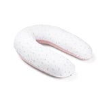 doomoo Coussin de Grossesse & Coussin Allaitement Buddy - Ultra Confort pour Dormir pendant la Grossesse - Soulage dos, jambes et ventre - Housse Tissu Bio & Oeko-Tex, Flower Pink