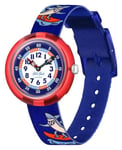 Flik Flak FBNP211 Yeeew | Red and Blue | Shark Design Fabric Watch