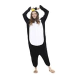 Snug Fit Unisex Vuxen Onesie Pyjamas Djur En Delig Halloween Kostym Sovkläder-r (11-12 år Pingvin)