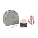 Béaba Set repas de voyage On-the-go ROSE