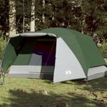 vidaXL Campingtält med veranda 4 personer grön vattentätt 94415