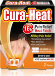 Cura Heat Acute Back Pain Max Size 2 Heat Patches 24H Relief Direct to Skin