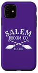 Coque pour iPhone 11 Salem Broom Company Costume de sorcière d'Halloween pour femme